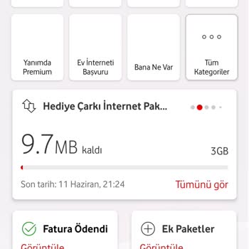 Vodafone Hediye Pakette İnternet Varken Kendi Paketimden Yiyor