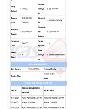 Aras Kargo Teslim Edilmeyen Kargo Ve İlgisiz Müşteri Hizmetleri