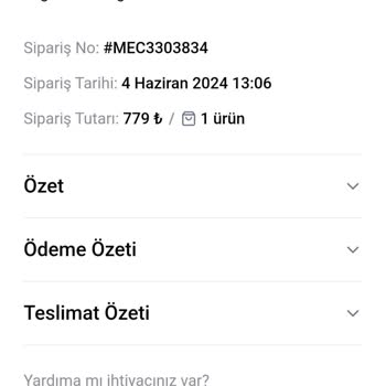 Modefendi Firmasi Satış Sonrası Cevap Vermiyor