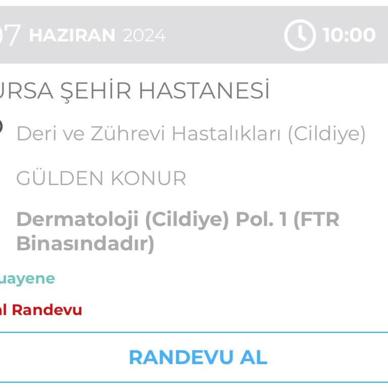 Sağlık Bakanlığı Randevum İptal Edildi!