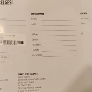 Vestel Yetkili Servisinin İşgüzarlığı