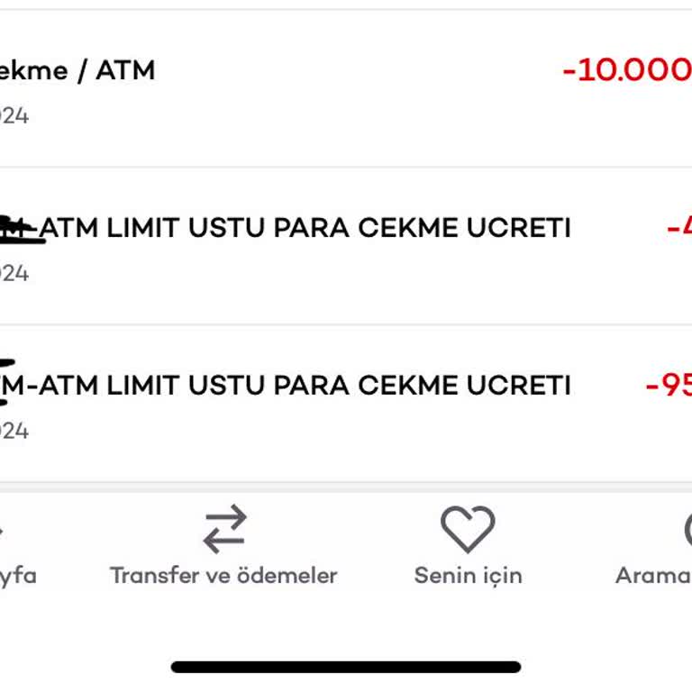 Akbank ATM Para Çekim Ücreti