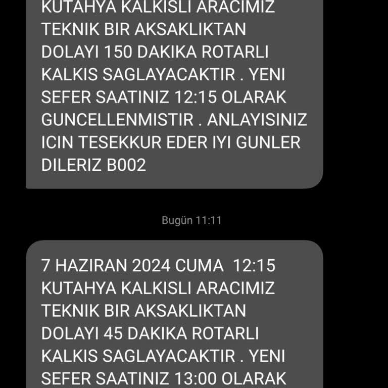 As Adana Seyahat Sürekli Rötar Problemi