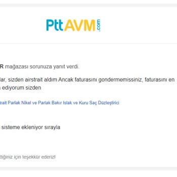 Epttavm Fatura İletmeme Ve Muhtemel Sahte Ürün Satma