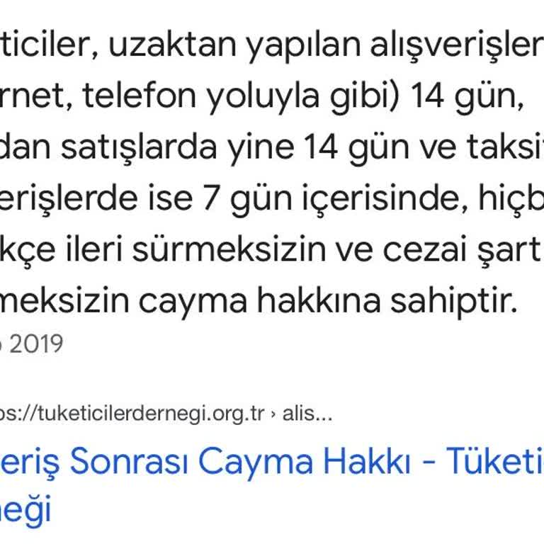 Evdiz İade Sürem Dolmadığı Halde İade Almıyor