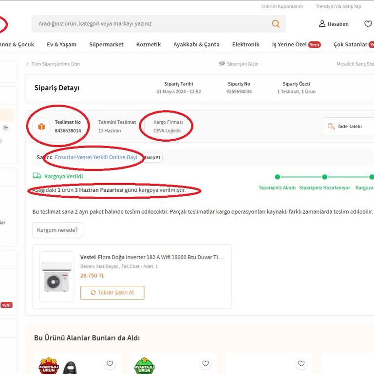 Ensarlar Vestel Yetkili Online Bayiinden Mal Alma Çile Sahibi Olursun