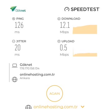 Göknet İnternet'te Düşük Yükleme Hızı