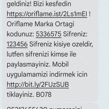 Oriflame-Türkiye, Üye Değilim Telefon Numaramı Kullanıyor.