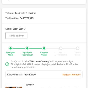 Trendyol West Way Satıcısı Şikayet