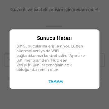 BİP'e Giremiyorum Düzelmesini Bekliyorum