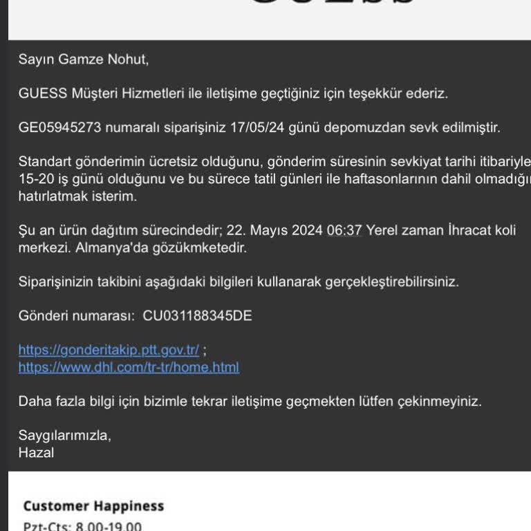 Guess Den Aldığım Saat Ortada Yok!