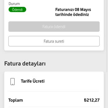 Vodafone Onayım Alınmadan Bilgim Dışındaki Fiyat Artışı.