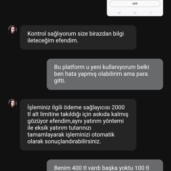 Truvabet Yanlış İşlem Nedeniyle Mağduriyet Yaşıyorum