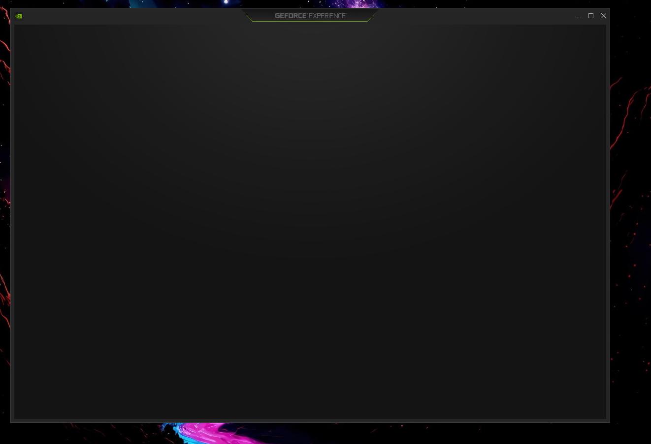Nvidia Geforce Experience показывает черный экран - Xolvie