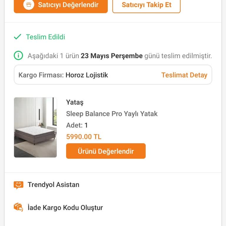 Yataş Sleep Balance Pro Yatak Uykudan Uyandıran Şiddetli Sırt Ağrı