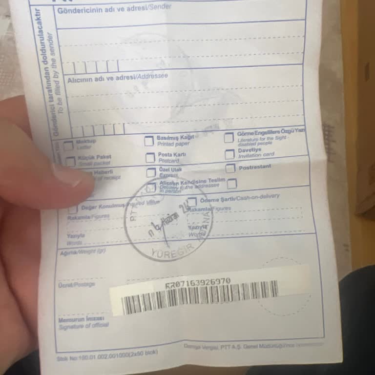 PTT Kargo Gönderimin Gecikmesi Kandırılma