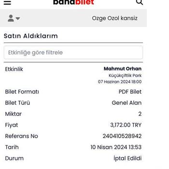 Banabilet.com Bilet İptali Ve İade Sürecinde Yaşanan Sorunlar