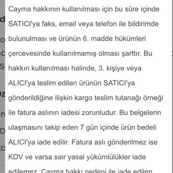 Buqet Official İade Sorunu Kabul Etmiyor