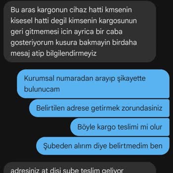 Tunceli Aras Kargo Kargomu Adrese Getirmiyor