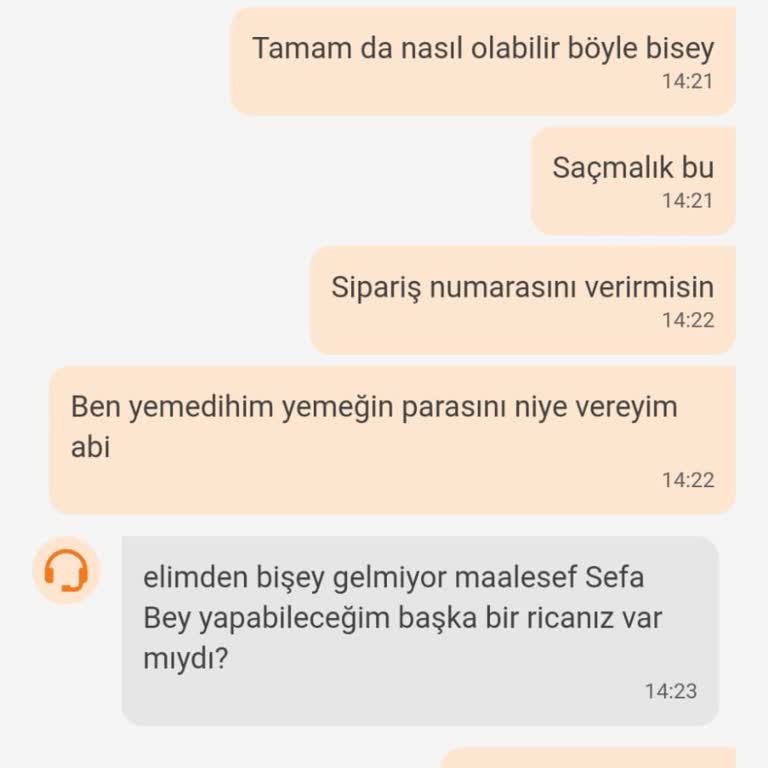 Trendyol Yemek Siparişimde Soğuk Ve Gecikmiş Teslimat Sorunu