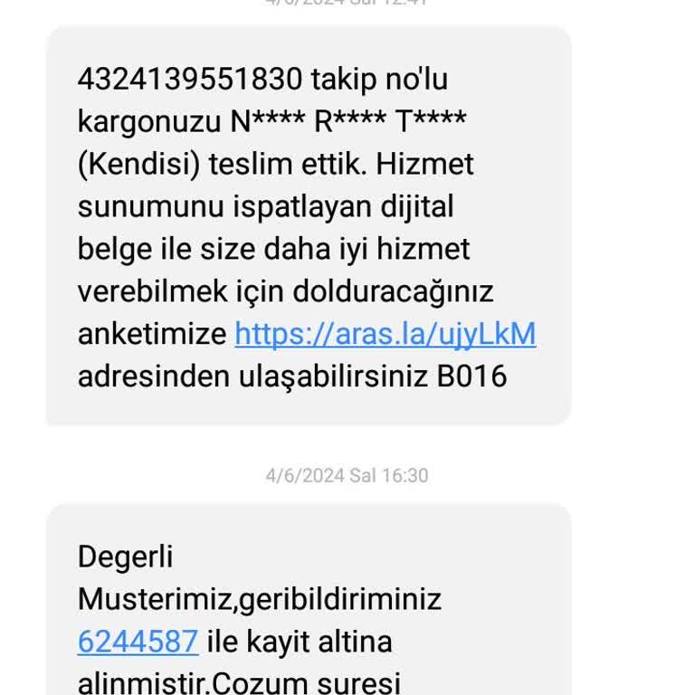 Aras Kargo Akyazı Şubesi Kargomu Getirmiyor!
