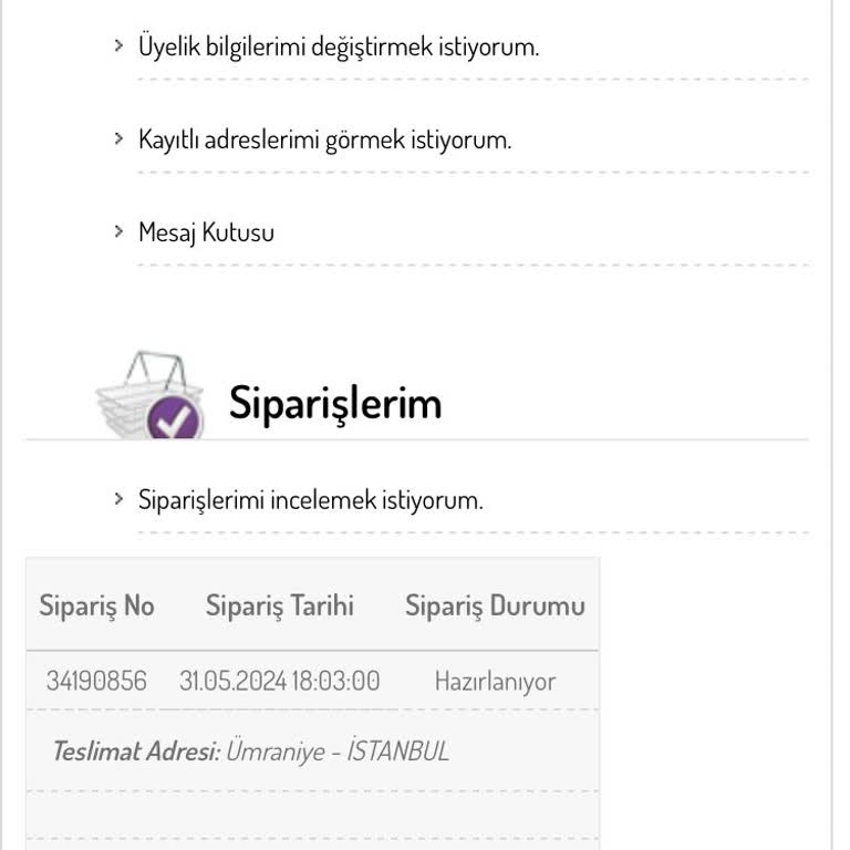Sefamerve Sipariş Teslim Edilmiyor