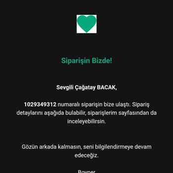 Boyner Siparişimi Herhangi Bir Bildirimde Bulunmadan İptal Etti