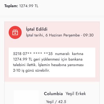 Boyner Siparişimi Herhangi Bir Bildirimde Bulunmadan İptal Etti