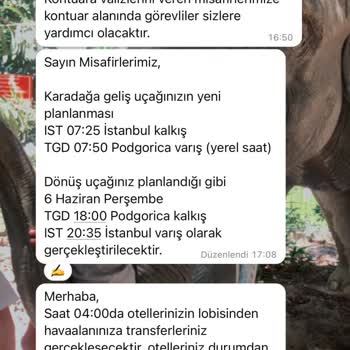 Pronto Tour 02.06.2024 Karadağ Turu Şikayet