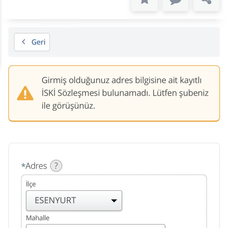 İSKİ Sözleşmesi Başvuru