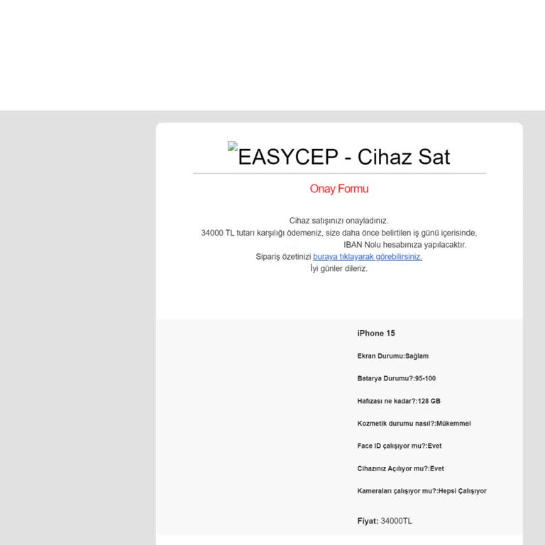 EasyCep Ödeme Yapmıyor. Ödemeyi Bekleterek Tüketiciyi Mağdur Ediyor.