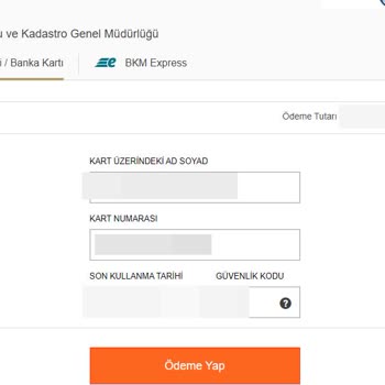 Tapu Ve Kadastro Genel Müdürlüğü (Tapu Döner Sermaye Ödeme Hatası)