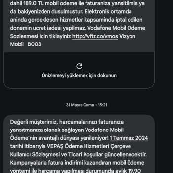 Vizyon Elektronik Para Ödeme İadesi İstiyorum