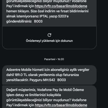 Vizyon Elektronik Para Ödeme İadesi İstiyorum