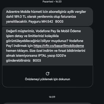 Vizyon Elektronik Para Ödeme İadesi İstiyorum