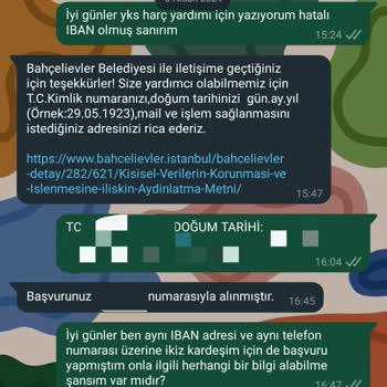 Bahçelievler Belediyesi YKS Harç Yardımımı Ödemiyor.