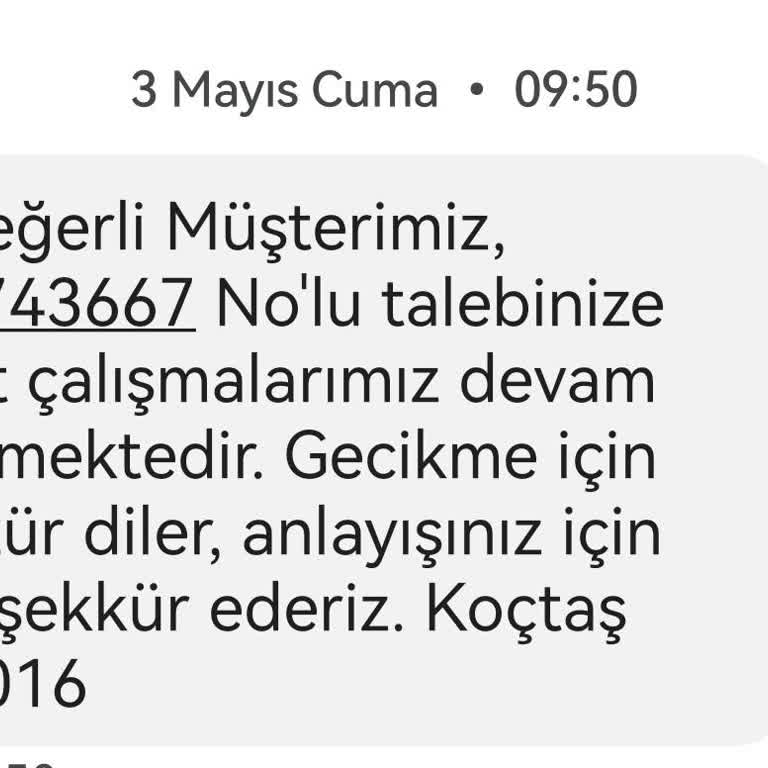 Koçtaş Kesinlikle Bir Daha Asla