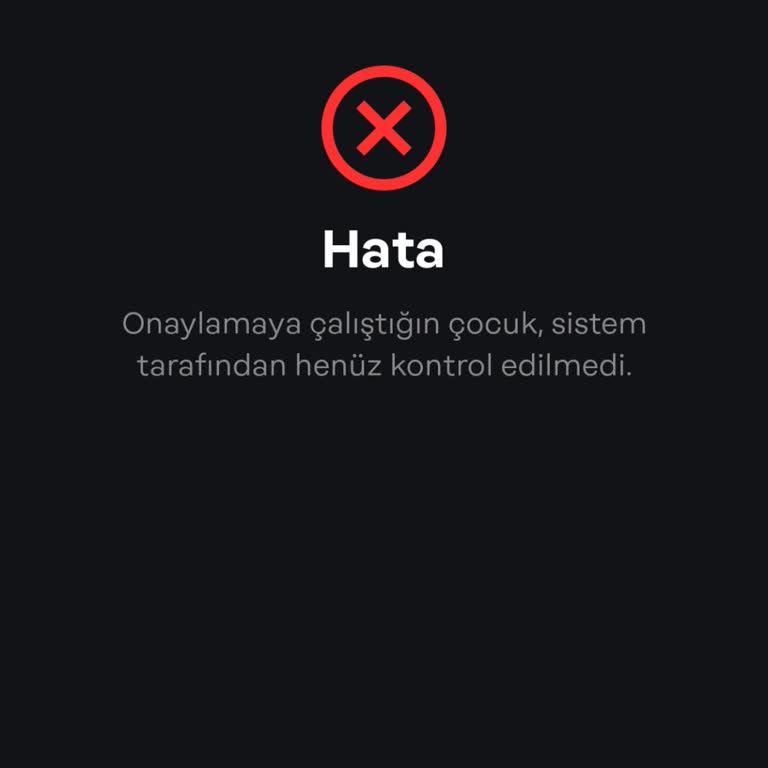 Papara Onaylamaya Çalıştığınız Hesap Sistem Tarafından Kontrol Edilmedi