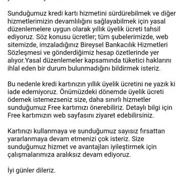 Akbank Yıllık Kart Ücreti Mağduru