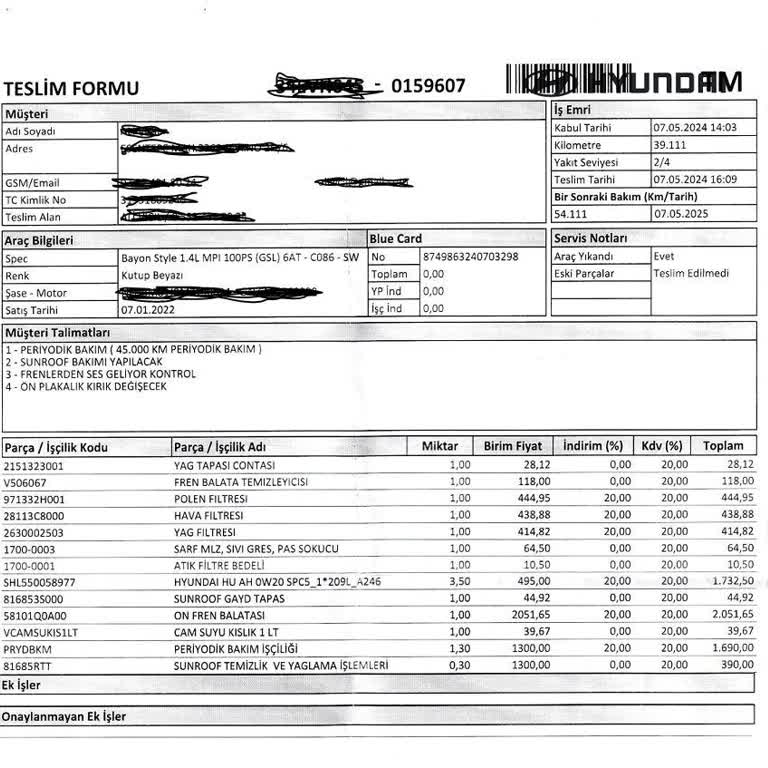 Hyundai Bayon Akü Arızası