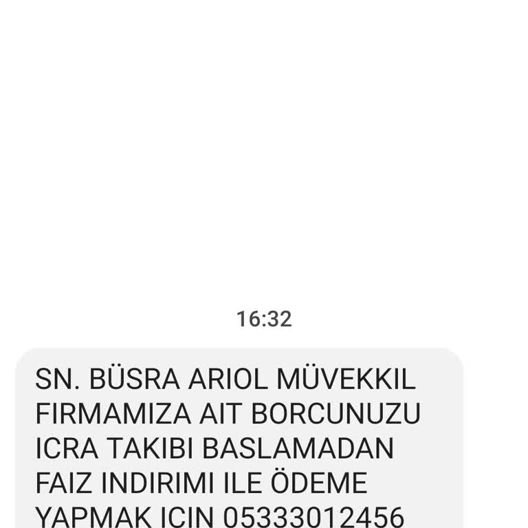 Metka Hukuk (SMS) Yanlış Borç İddiası Ve Hukuki Tehdit: Sentez Beyazlatıcı Krem Siparişi Hakkında