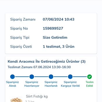 Carrefour SA Eksik Gramajlı Ürün Gönderimi.
