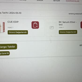 Yves Rocher Ürünün Tazmin Problemi