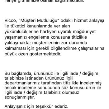 Vicco Çocuk Ayakkabısında Kalite Sorunu Ve Yetersiz Müşteri Hizmeti