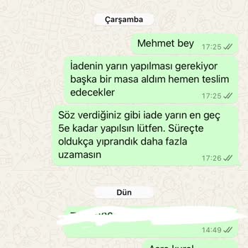 Şikayet Var Zao Mobilya Para İadesi