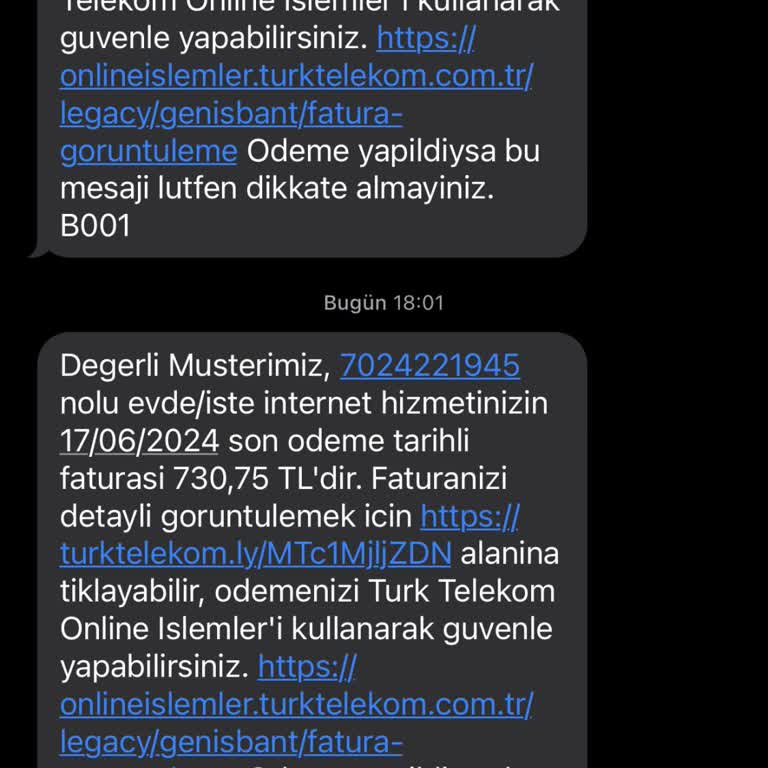 Türk Telekom'un Yüksek Açma Kapama Ücreti Ve Yetersiz Bilgilendirme