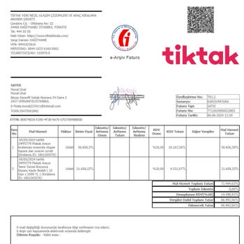 TikTak Kirala Haksız Fatura Ve Lastik Ücreti Şikayeti