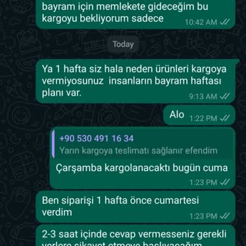 Voi Butikten Vermiş Olduğum Sipariş Gelmedi