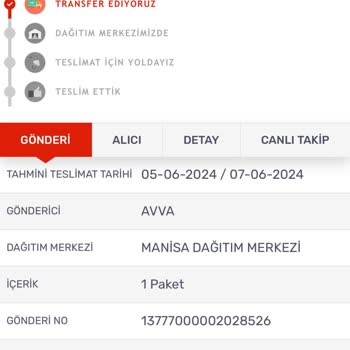 Kargomsende Paketimi Bekletiyor Hala Transfer Sürecinde Diyor