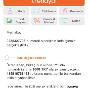 Trendyol Müşterisini Mağdur Ediyor.